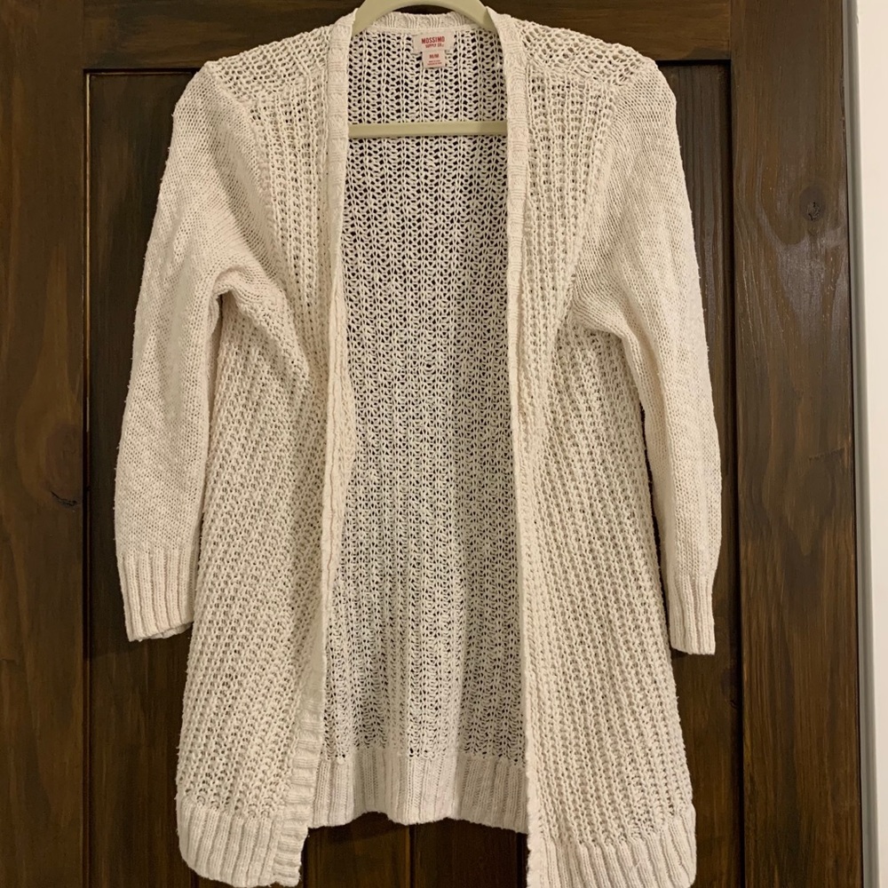 Mossimo Supply Co. Cream Knit Cardigan